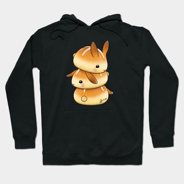 Hot Cross Bunbuns Hoodie by Akiraj